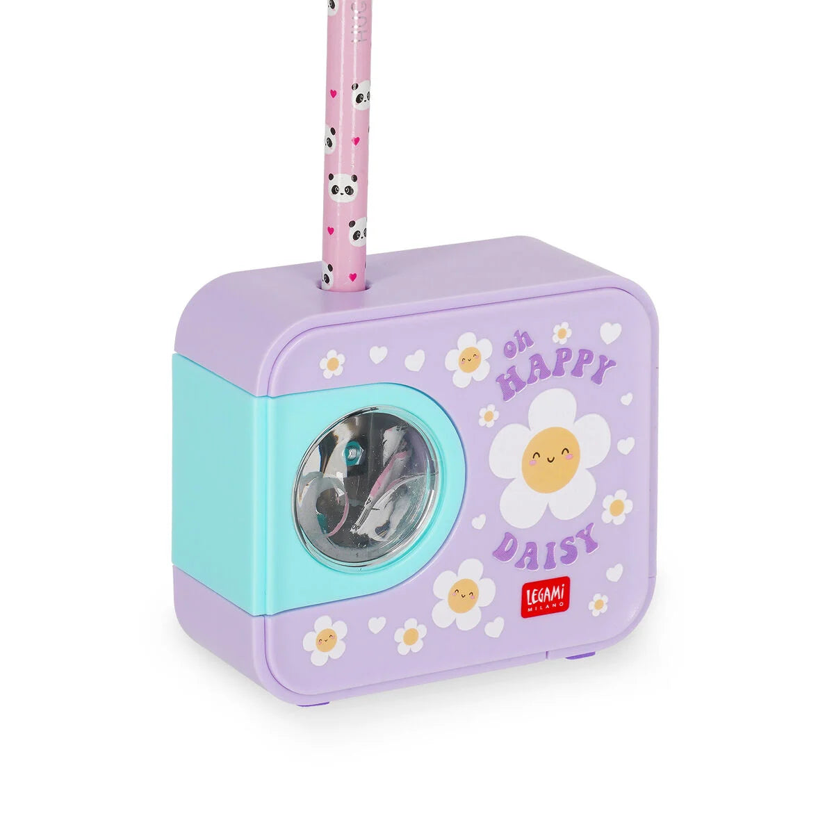 Legami Electric Pencil Sharpener - Top Of The Tip - Daisy