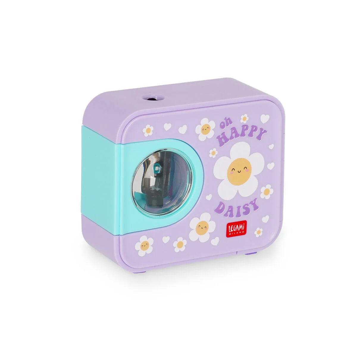 Legami Electric Pencil Sharpener - Top Of The Tip - Daisy