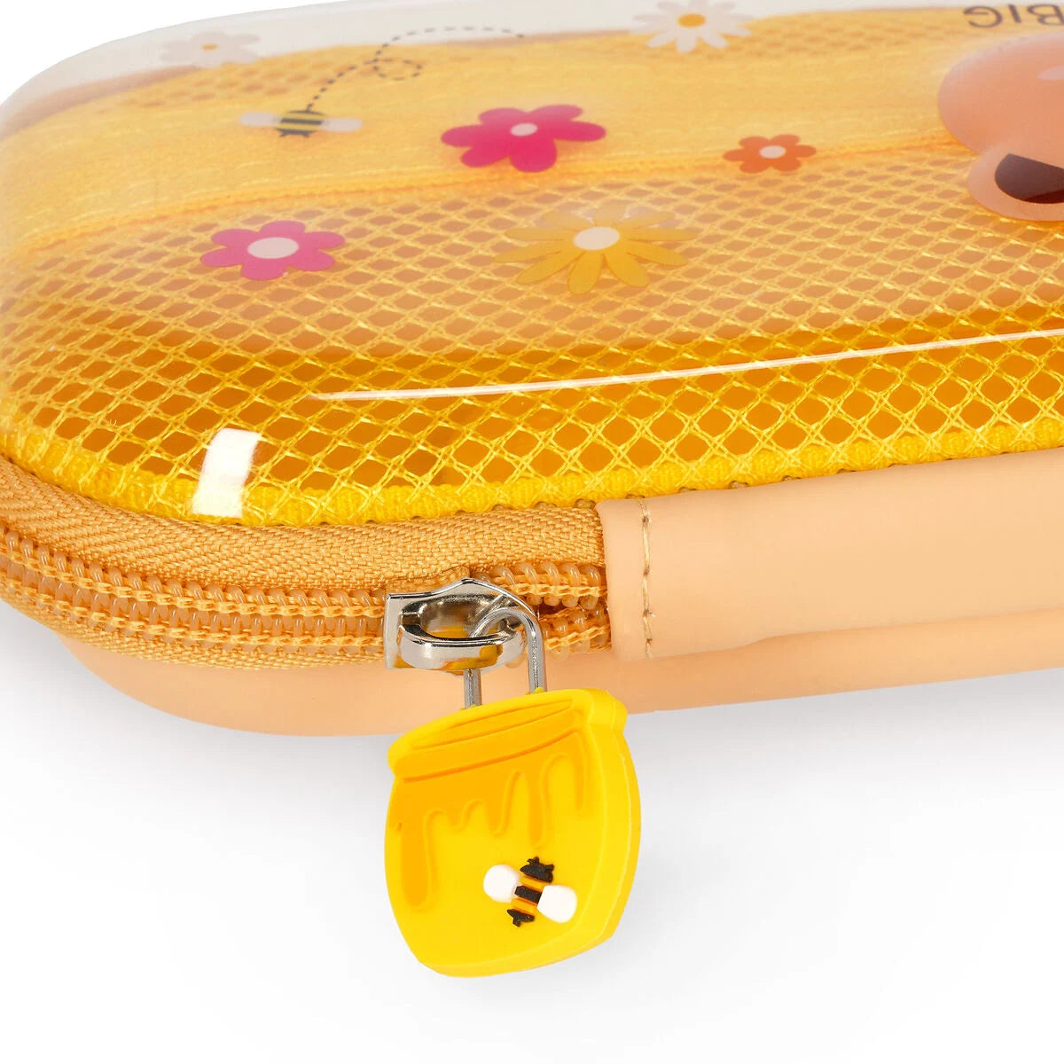Legami Rigid Transparent Pencil Case - WonderWow - Teddy Bear