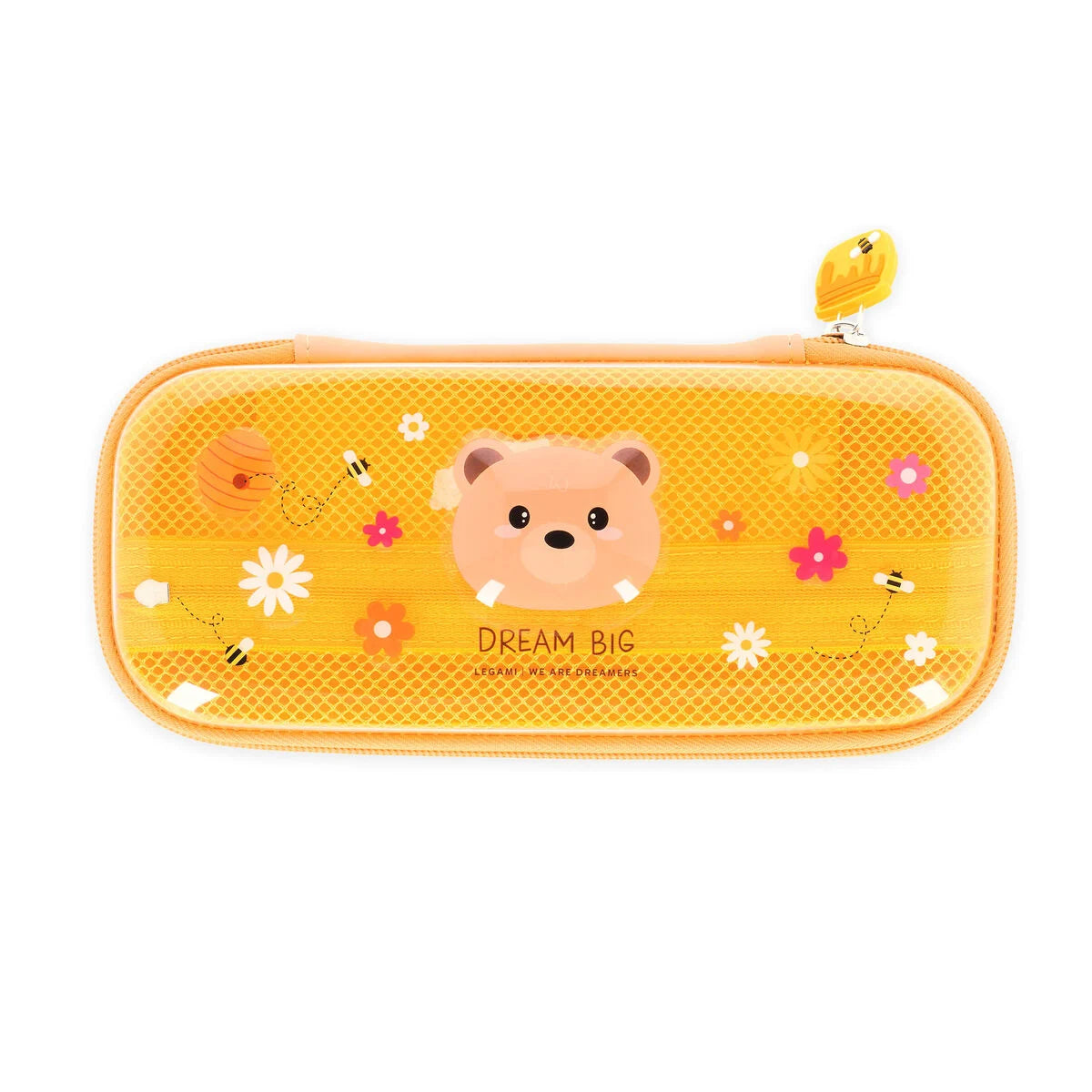 Legami Rigid Transparent Pencil Case - WonderWow - Teddy Bear