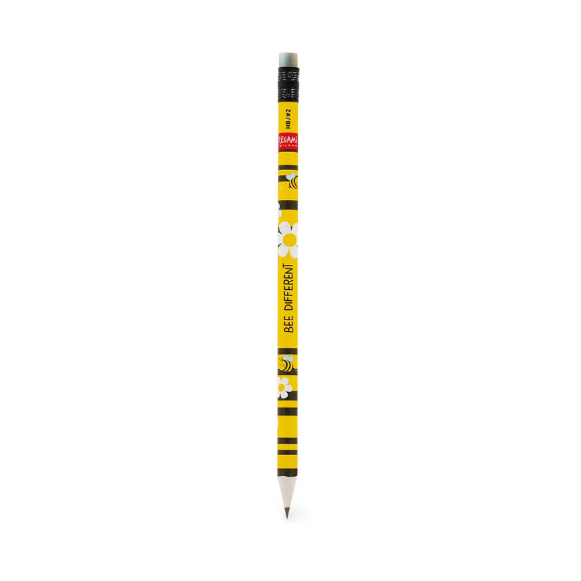 Legami Recycled Paper Pencil - I Used To Be A Newspaper - Bee
