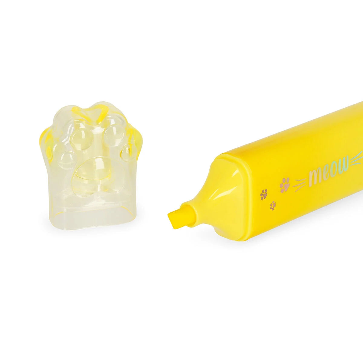 Legami Highlighter - Meow - Yellow