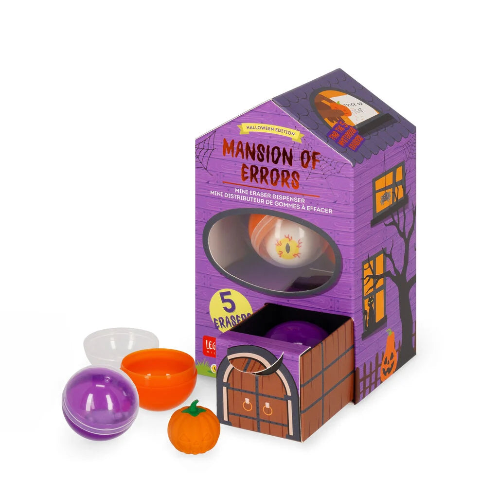 Legami - HALLOWEEN EDITION - Mini Eraser Dispenser - Mansion Of Errors