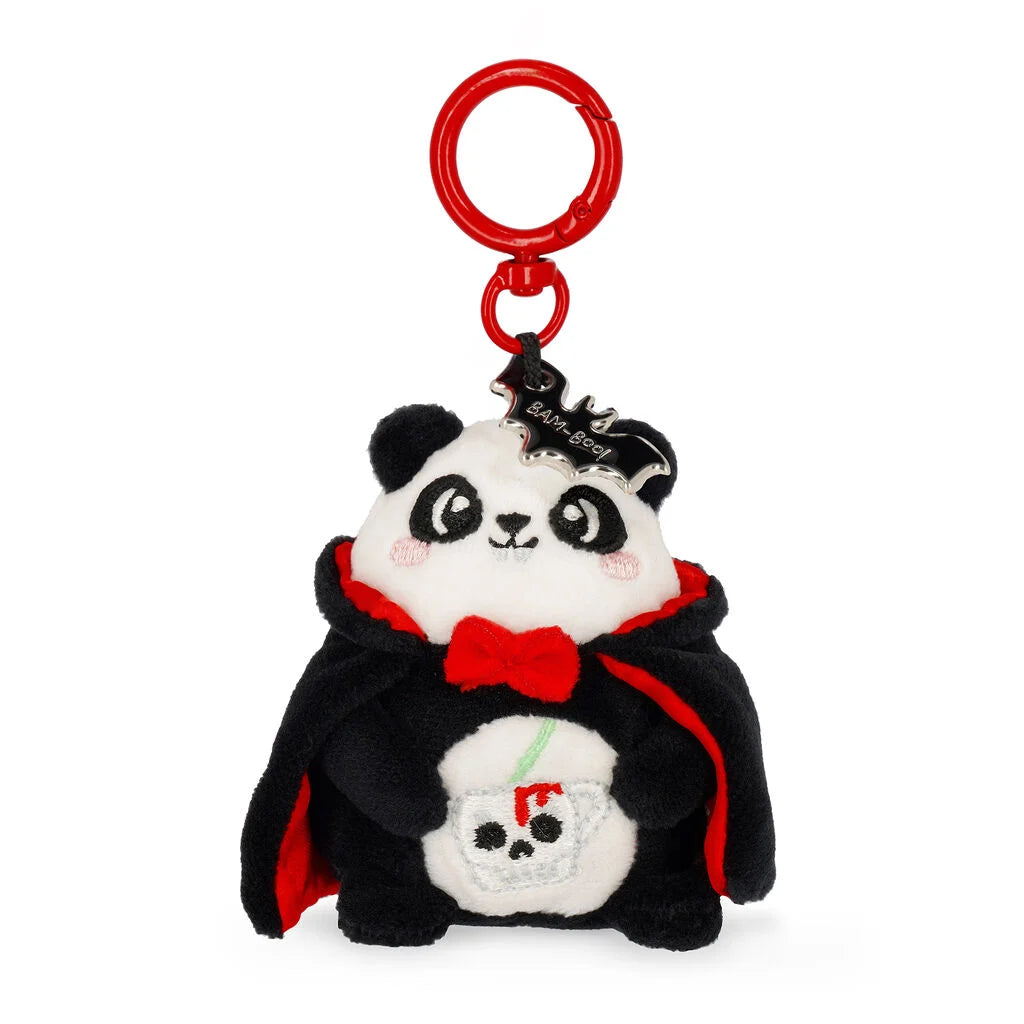 Legami - HALLOWEEN EDITION - Plush Key Ring - Tiny Super Soft! - Panda - Bam-Boo!