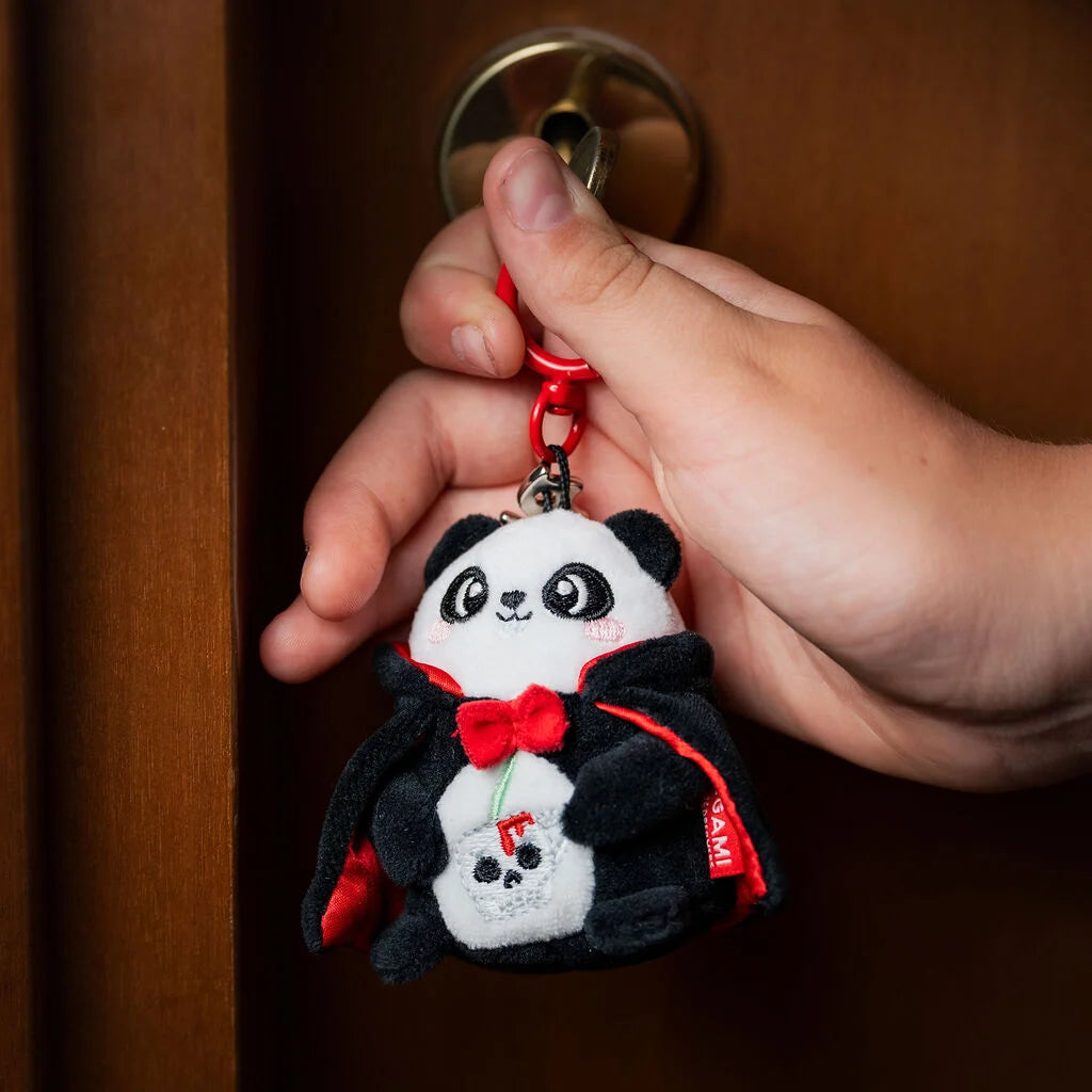 Legami - HALLOWEEN EDITION - Plush Key Ring - Tiny Super Soft! - Panda - Bam-Boo!