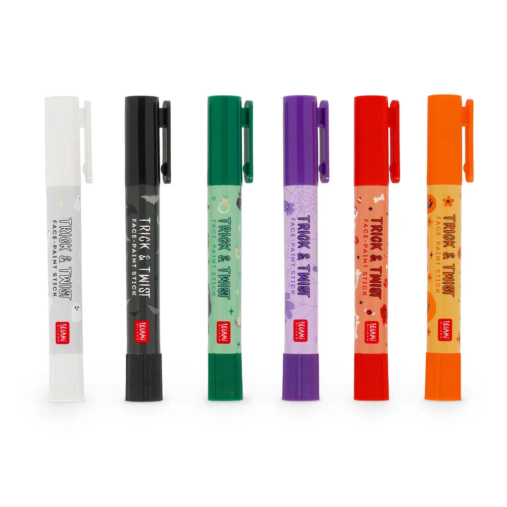 Legami - HALLOWEEN EDITION - Face-Paint Sticks A Set Of 6pcs - Trick & Twist
