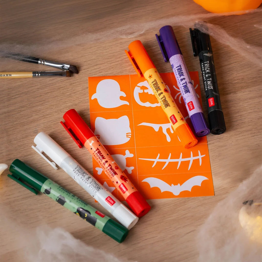 Legami - HALLOWEEN EDITION - Face-Paint Sticks A Set Of 6pcs - Trick & Twist