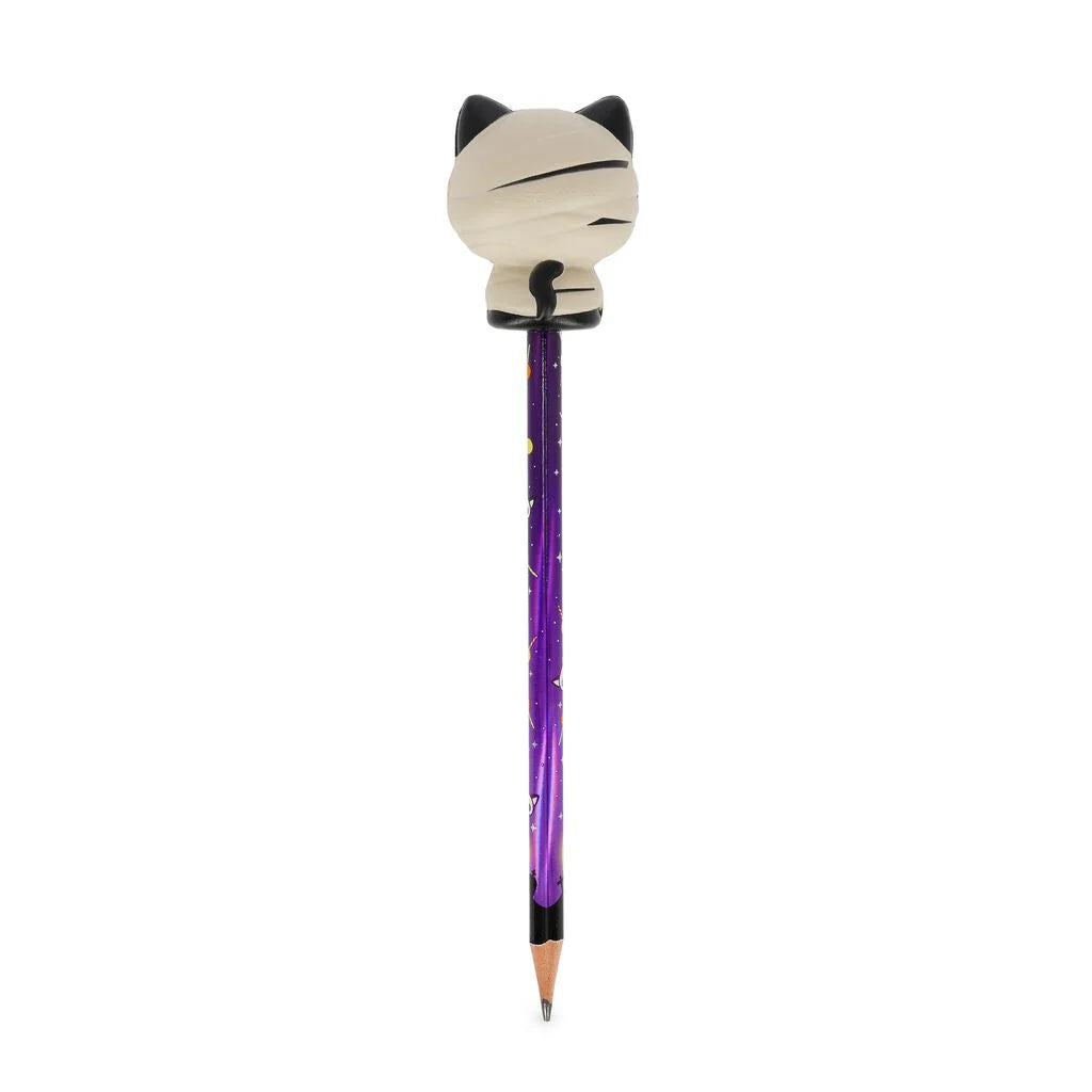 Legami - HALLOWEEN EDITION - Pencil With Halloween Squishy - Squeezies - Mummy Cat / Nine Lives Later