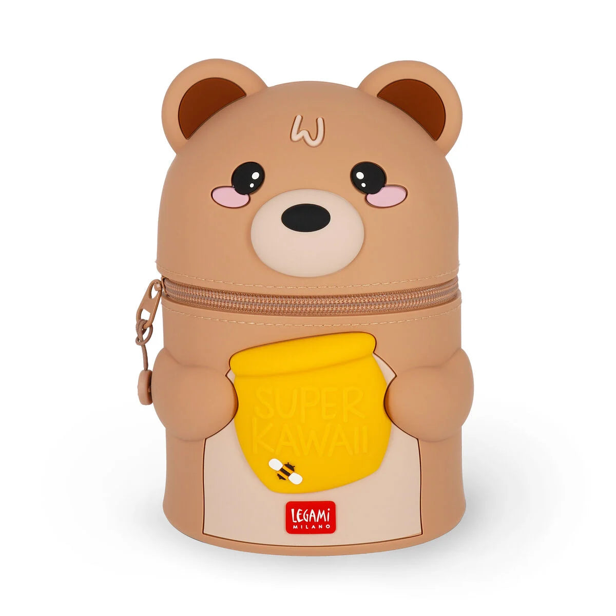 Legami Soft Silicone Table Pen Holder - Super Kawaii - Teddy Bear
