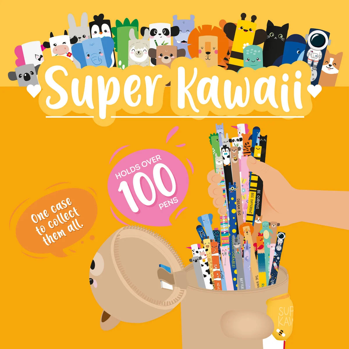 Legami Soft Silicone Table Pen Holder - Super Kawaii - Teddy Bear
