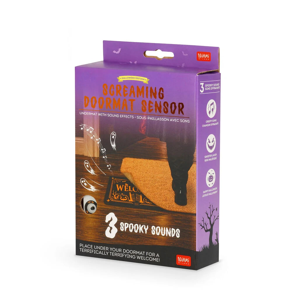Legami - HALLOWEEN EDITION - Undermat with Sound Effects - Screaming Doormat Sensor