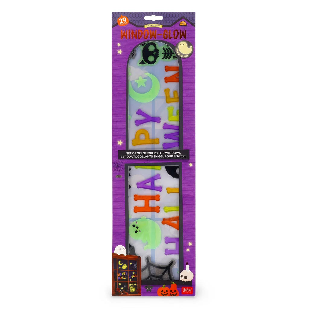 Legami - HALLOWEEN EDITION - Gel Window Stickers A Set Of 29pcs - Window-Glow