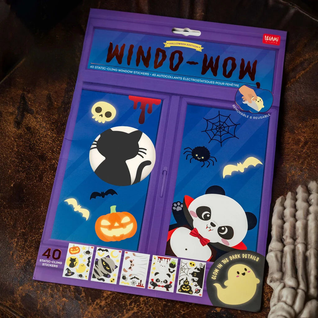 Legami - HALLOWEEN EDITION - Static-Cling Window Stickers A Set Of 40pcs - Windo-Wow