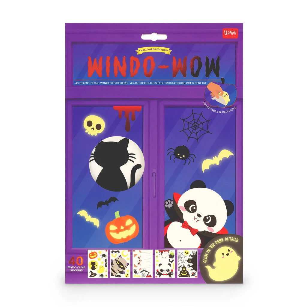 Legami - HALLOWEEN EDITION - Static-Cling Window Stickers A Set Of 40pcs - Windo-Wow
