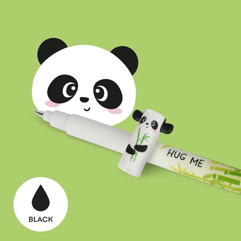 Legami Erasable Gel Pen 0.7mm Black Ink - Panda