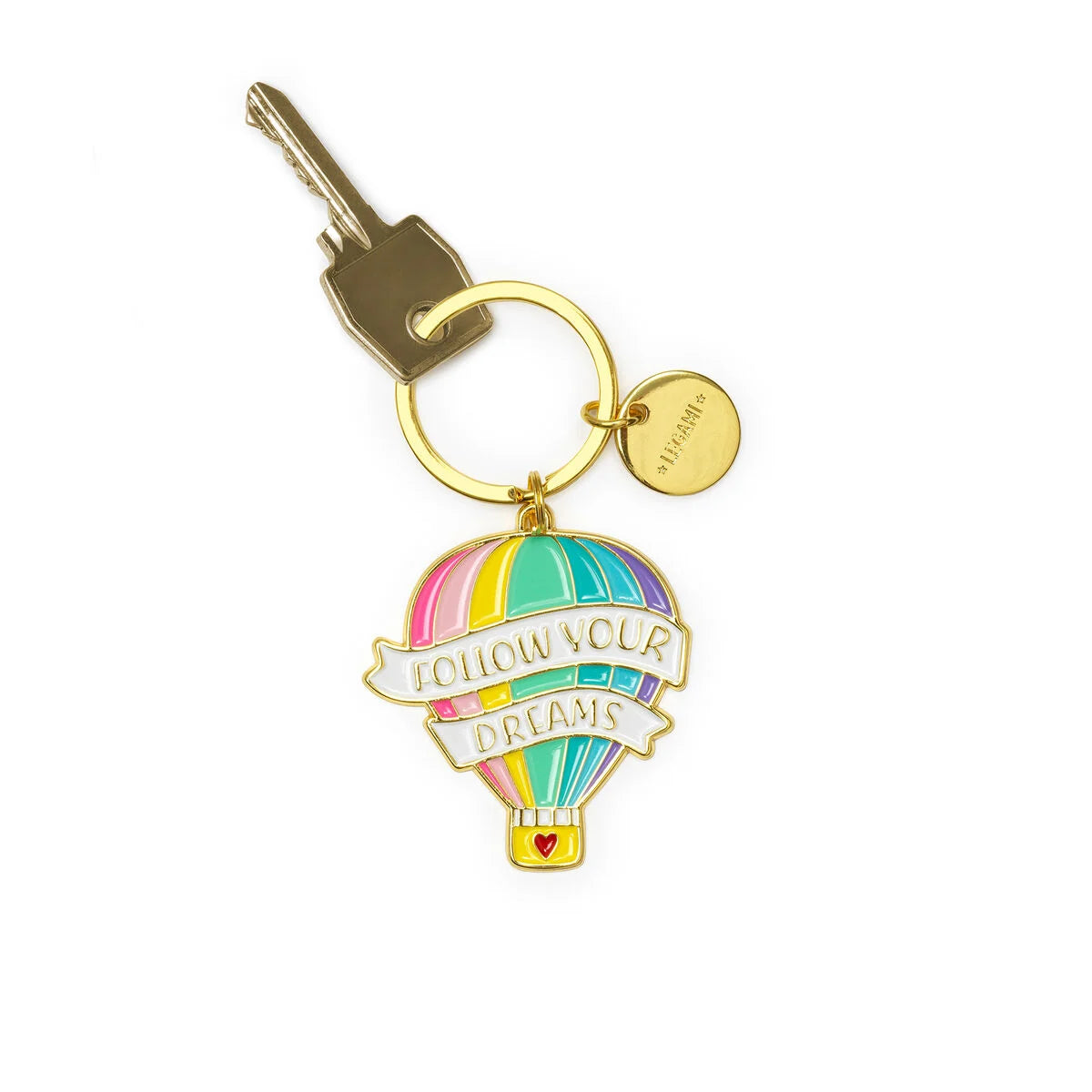 Legami What A Key Ring! Enamel Key Ring - Air Balloon