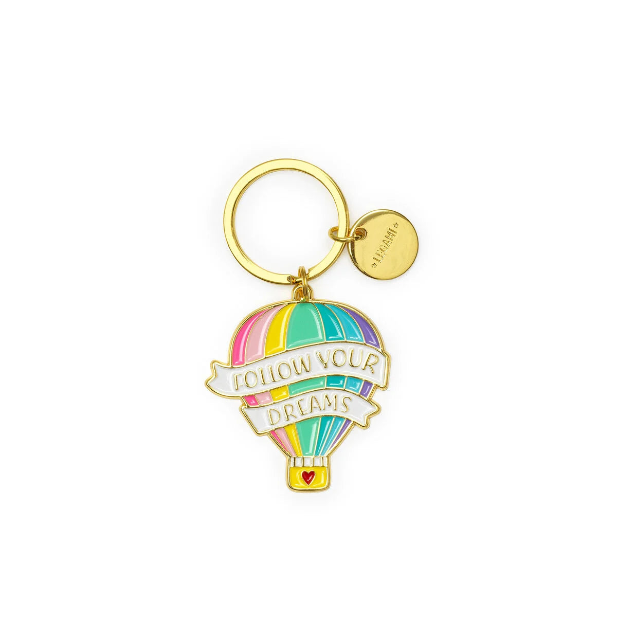 Legami What A Key Ring! Enamel Key Ring - Air Balloon