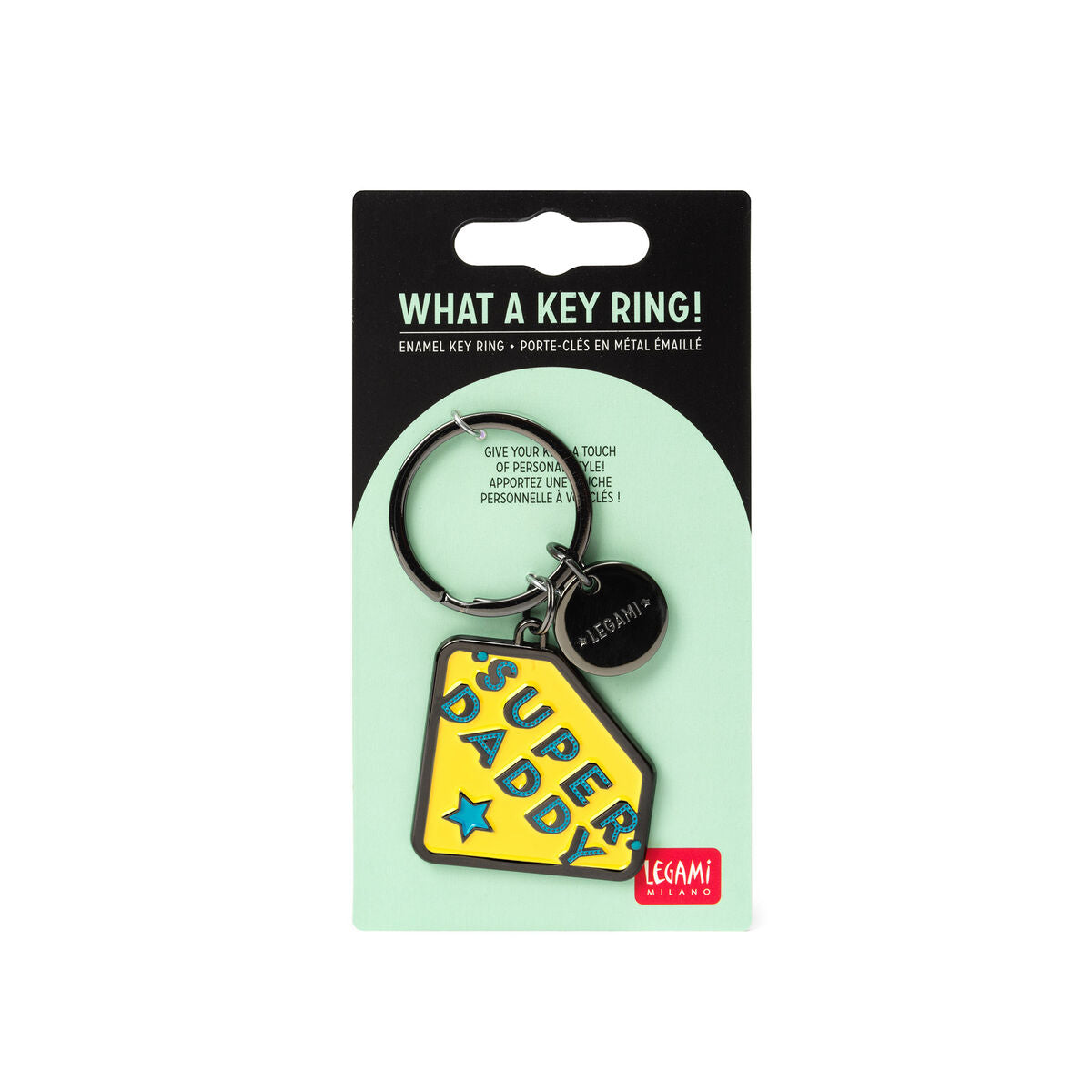 Legami Enamel Key Ring - What A Key Ring! - Supper Daddy