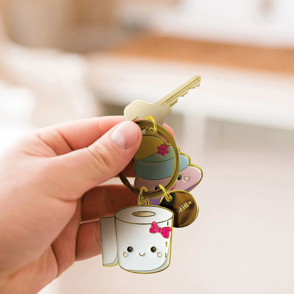 Legami What A Key Ring! Enamel Key Ring - Poo