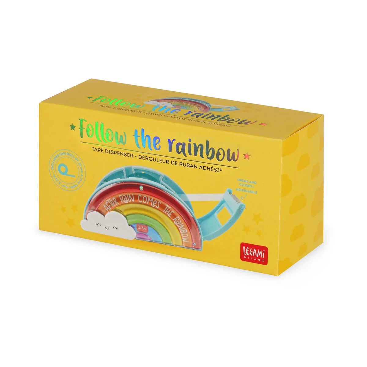Legami Tape Dispenser - Follow The Rainbow