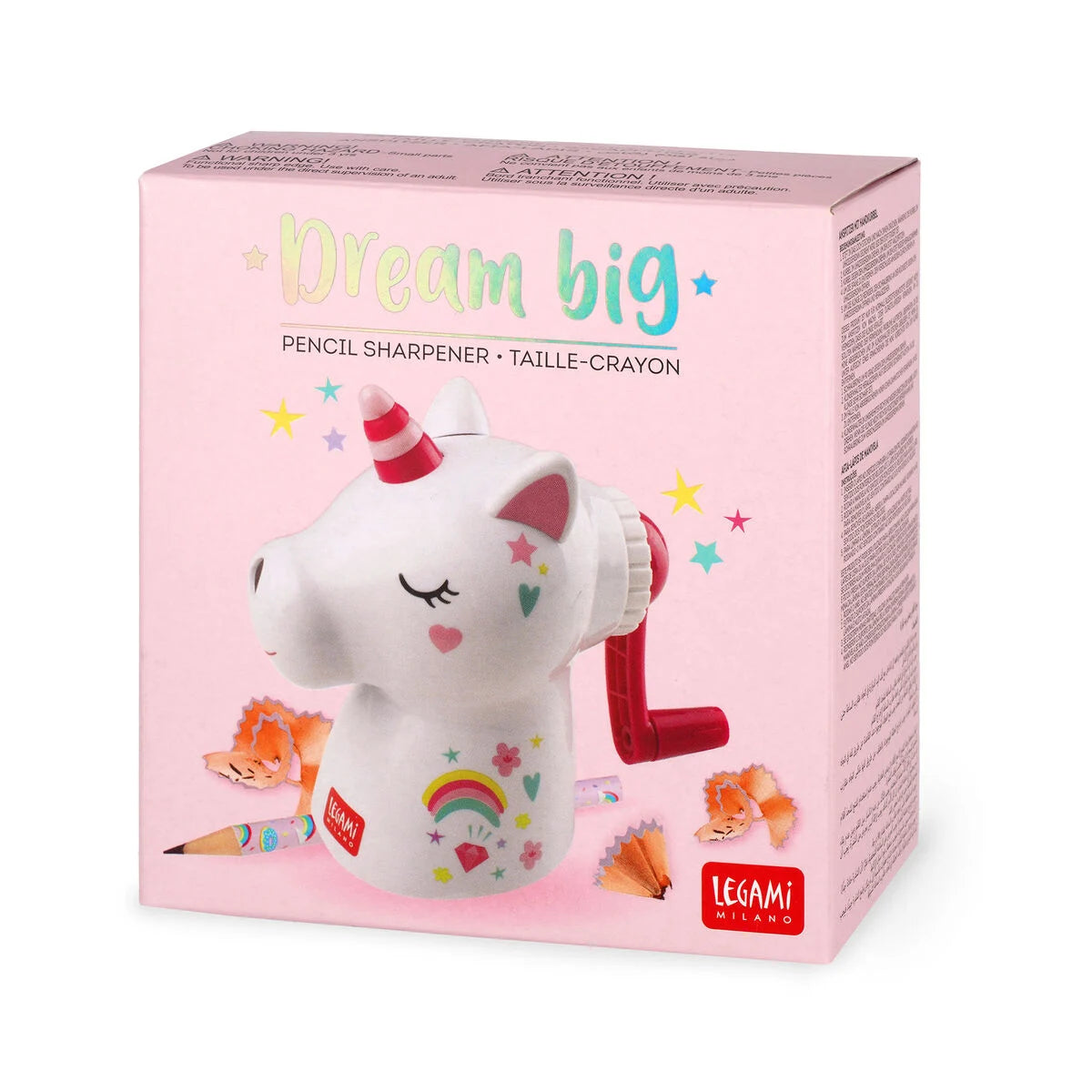 Legami Hand Crank Pencil Sharpener - Dream Big
