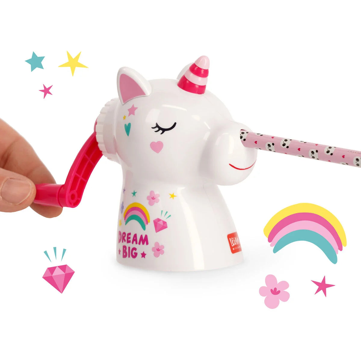Legami Hand Crank Pencil Sharpener - Dream Big