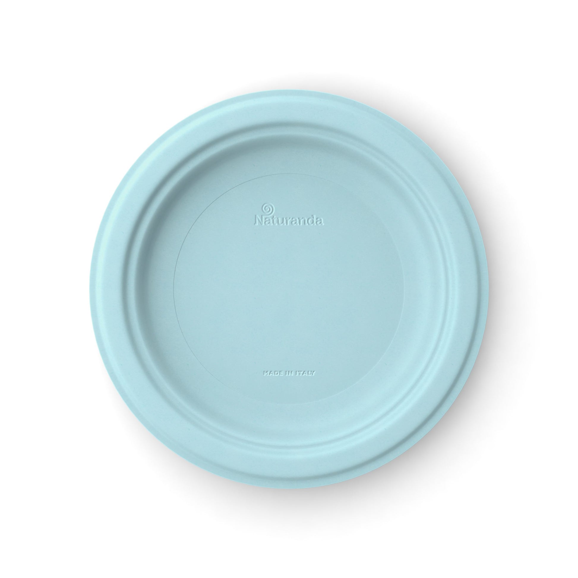 Biodegradable Plates 23cm x10pcs - Pastel Blue
