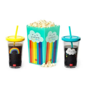 Legami Pop Corn Bucket and Tumbler Set Movie Night