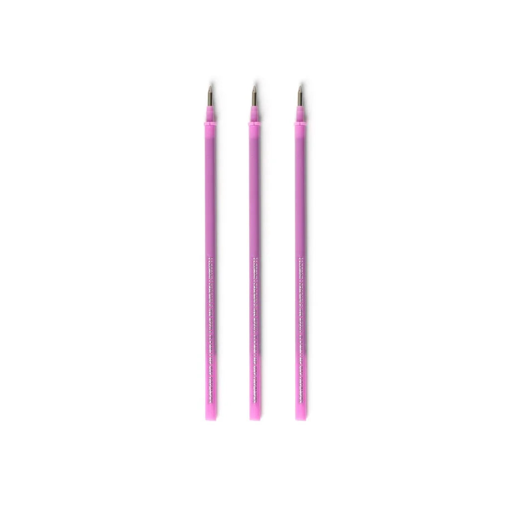 Legami Erasable Gel Pen Refill A Pack Of 3pcs - Purple Ink