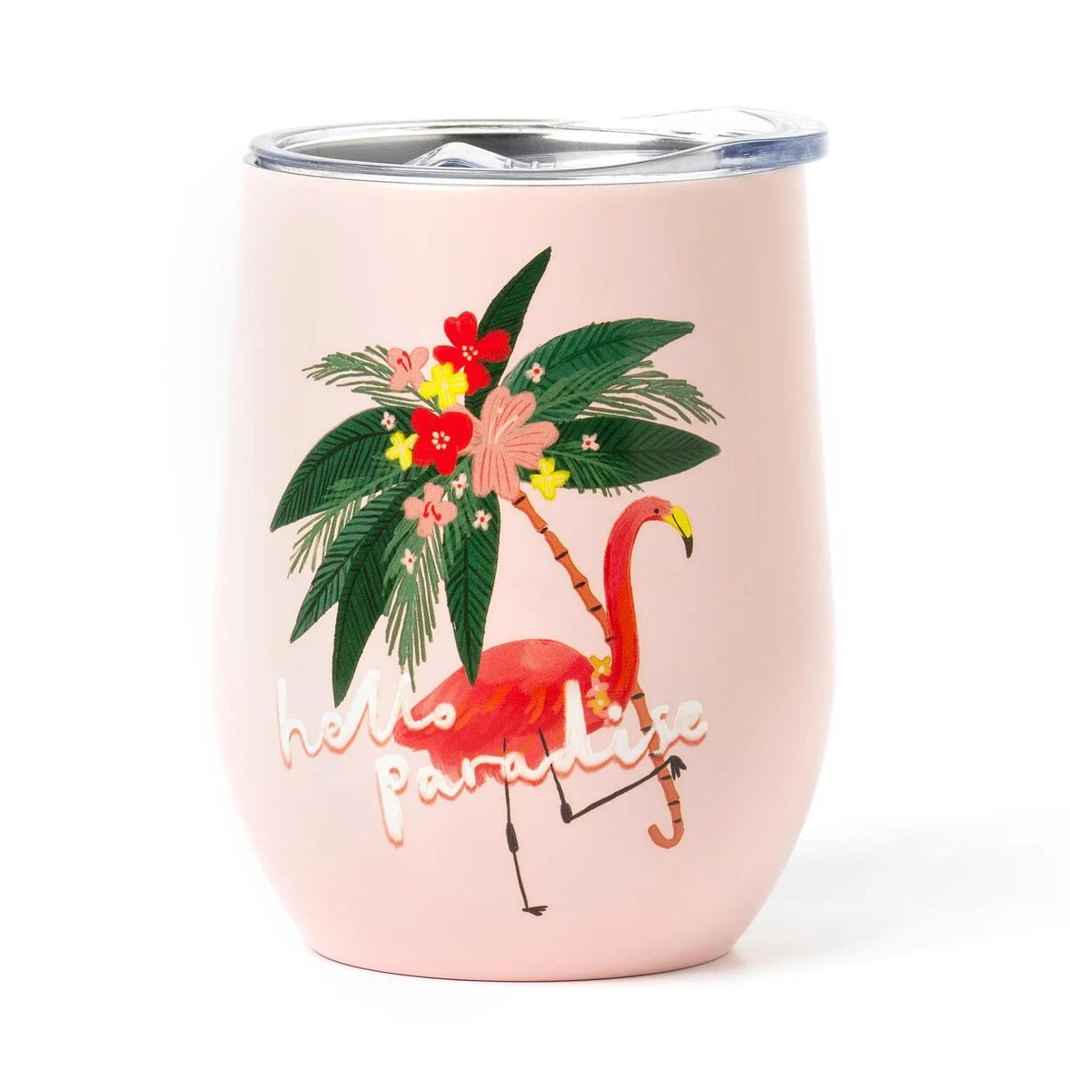Legami Vacuum Tumbler 325ml - Hot & Cold - Flamingo