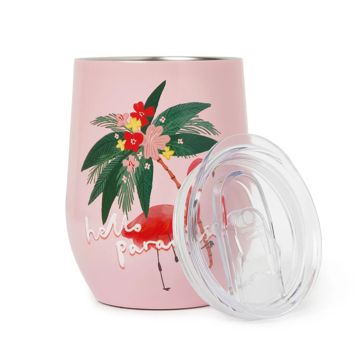 Legami Vacuum Tumbler 325ml - Hot & Cold - Flamingo