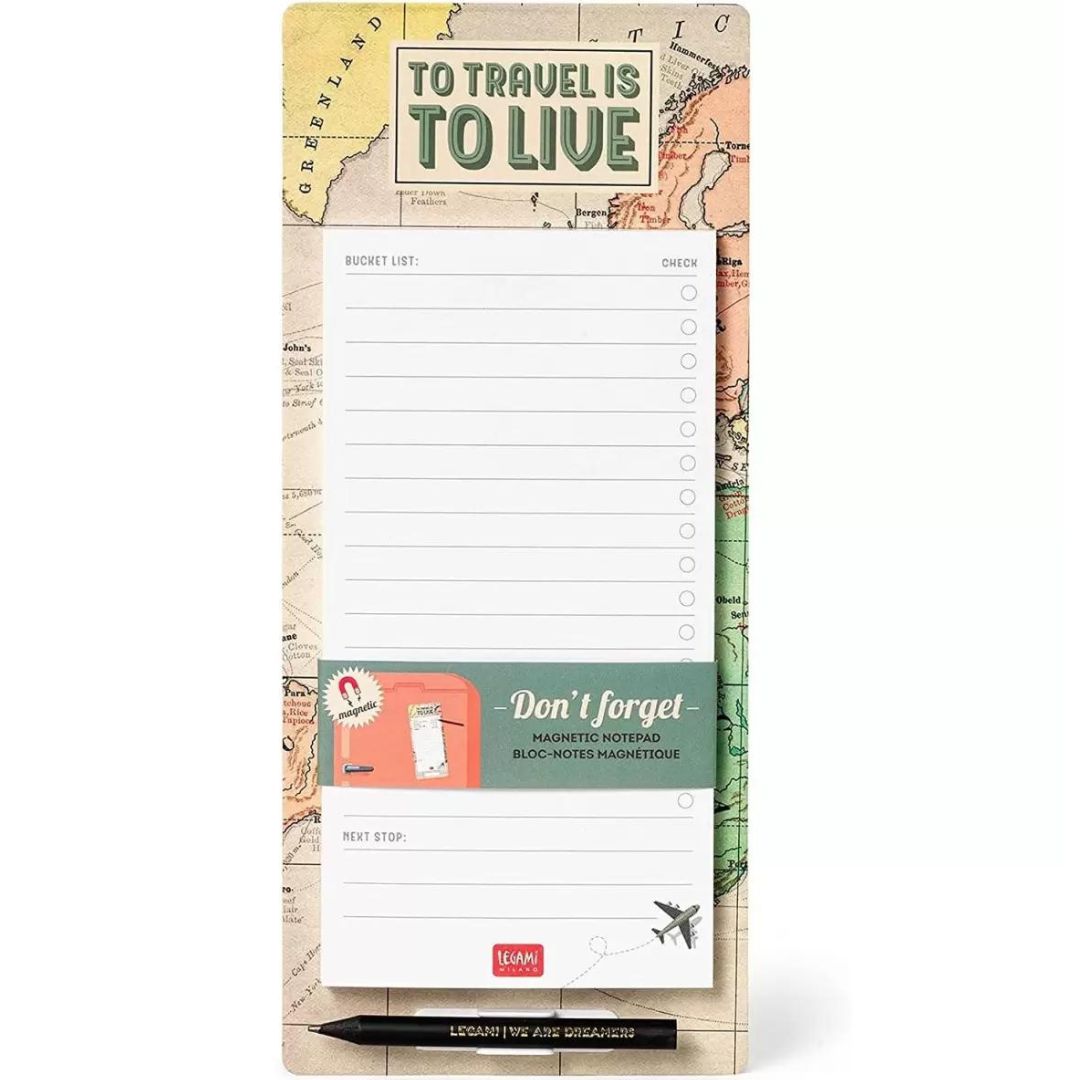 Legami Magnetic Notepad - Don't Forget Voyage