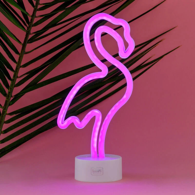 Legami Led Lamp Neon Effect - It's a Sign Flamingo