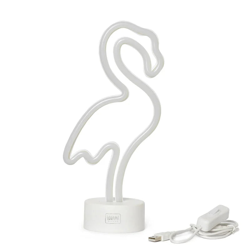 Legami Led Lamp Neon Effect - It's a Sign Flamingo