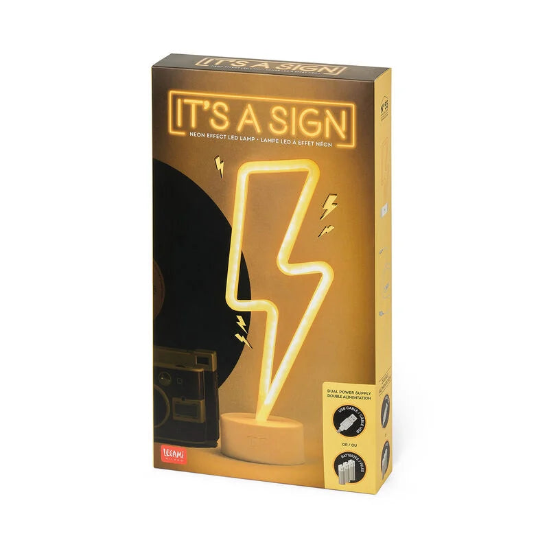 Legami Led Lamp Neon Effect - It's a Sign Flash