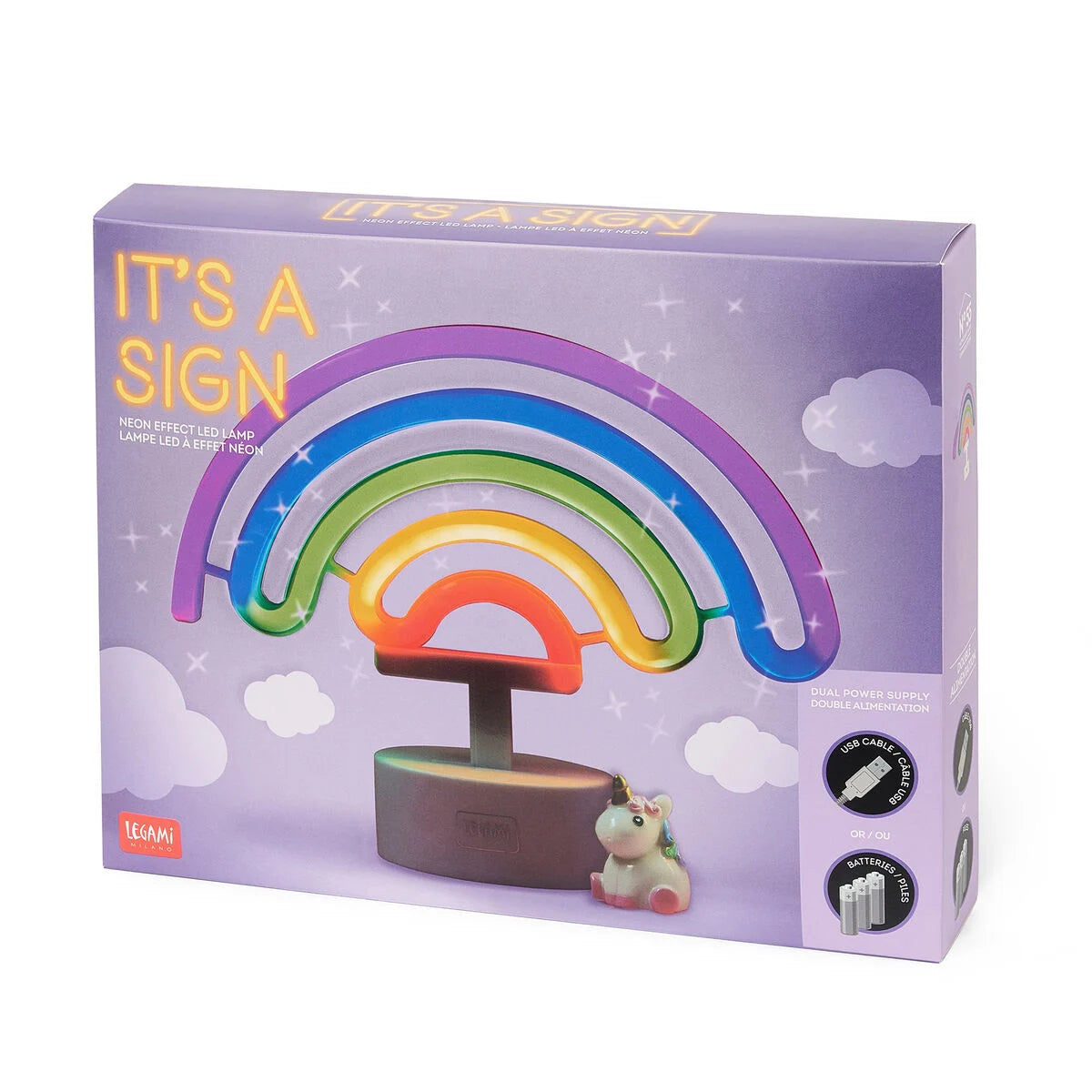 Legami It's a Sign Led Lamp Neon Effect - Rainbow