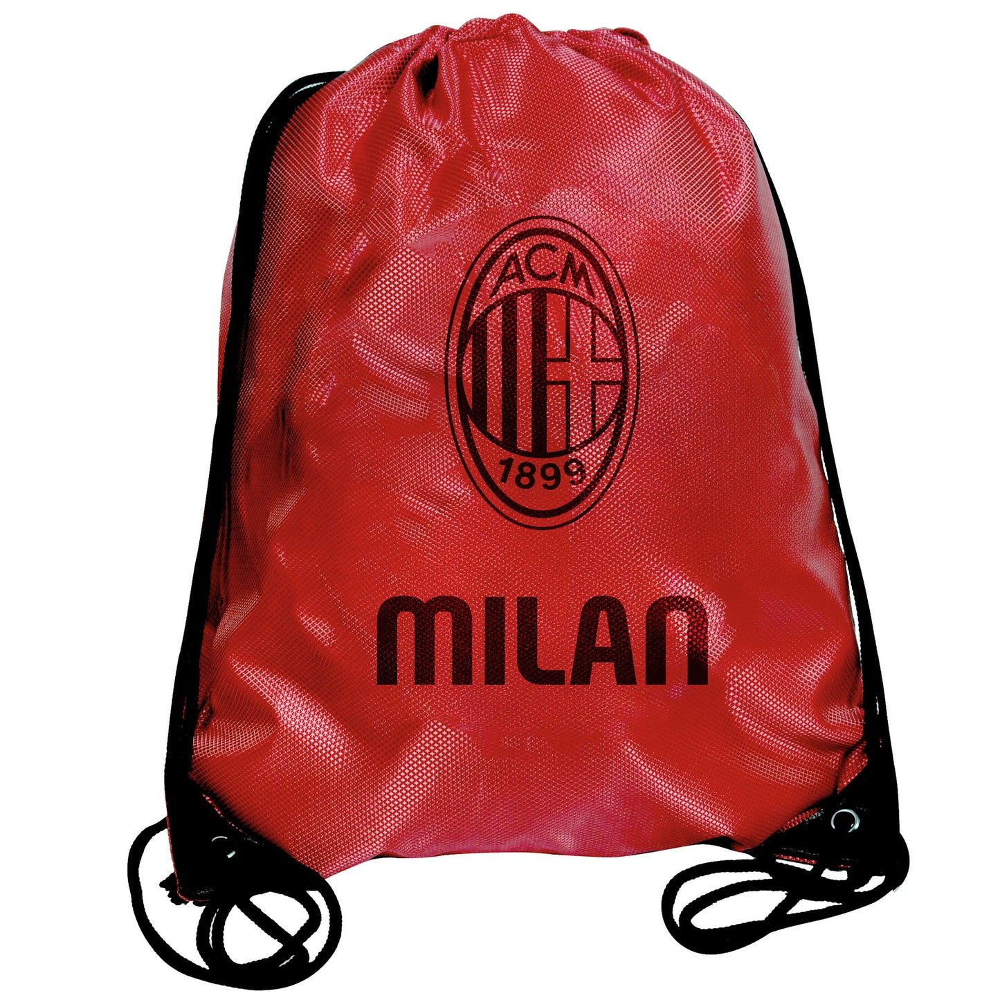 AC Milan FC String Bag 44 x 33cm - Red With Logo