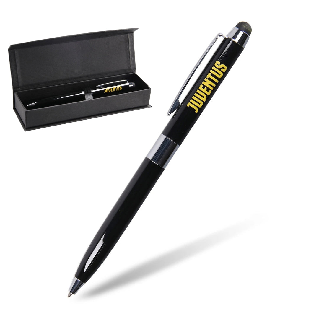 Juventus FC Ballpoint Touchscreen Pen With Rubber - Black