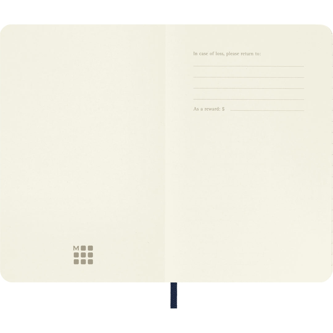 Pocket Moleskine Classic Collection - Soft Cover Ruled Notebook - Sapphire Blue