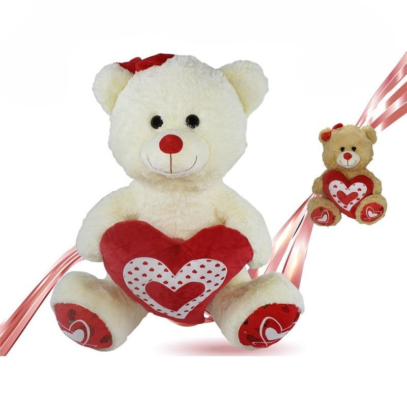 Plush Valentine's Teddy Bear With Heart 75cm x 1pc Assortment