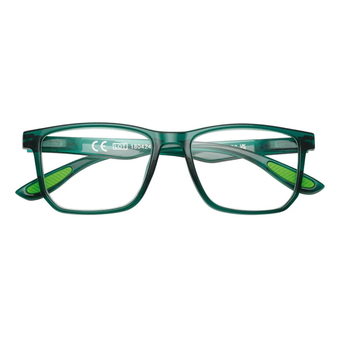 Zippo Reading Glasses +2.50 - 31Z-G8-CRV250 - Green With Green Rubber
