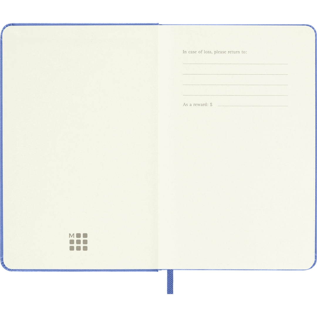 Pocket Moleskine Classic Collection - Hard Cover Ruled Notebook - Hydrangea Blue