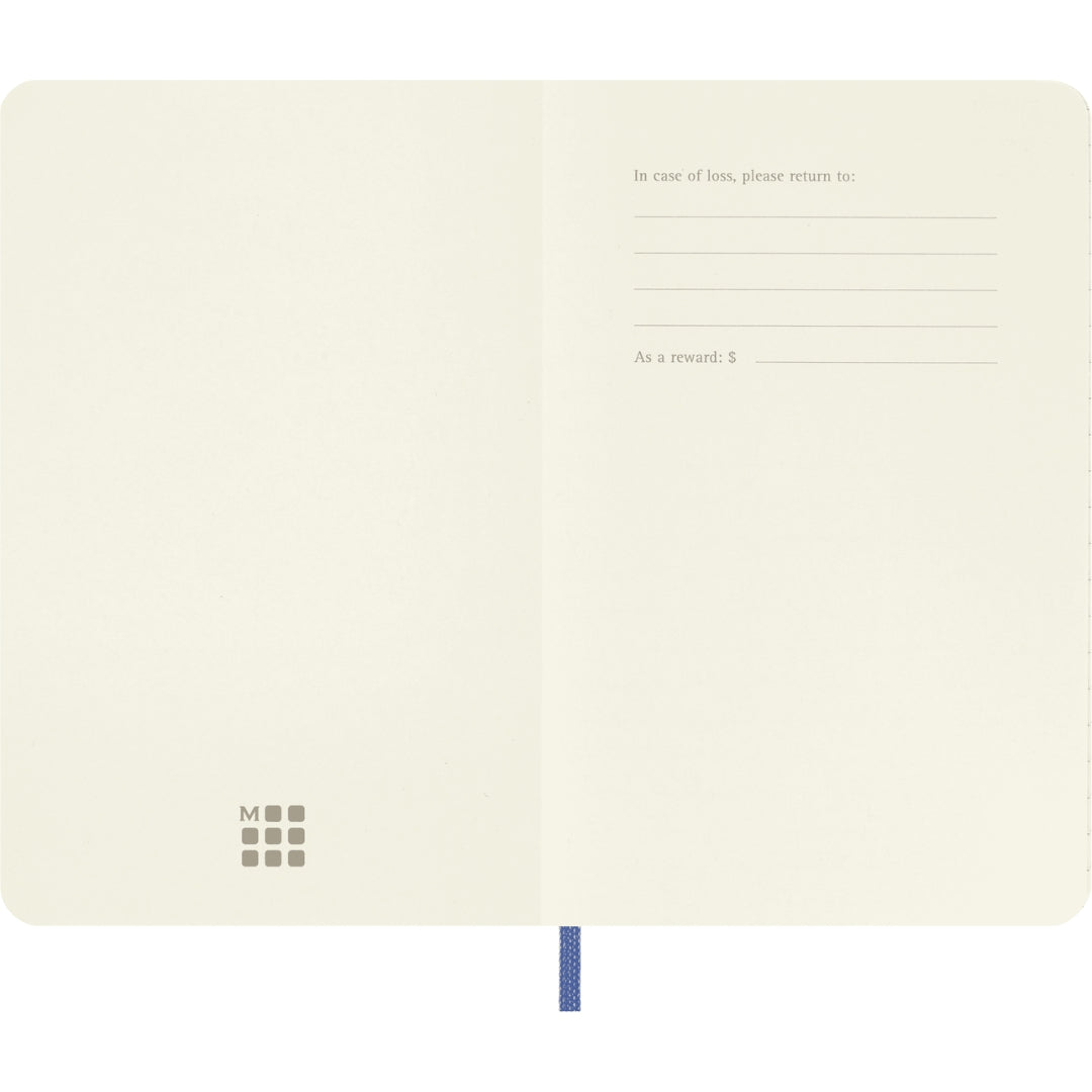 Pocket Moleskine Classic Collection - Soft Cover Ruled Notebook - Hydrangea Blue