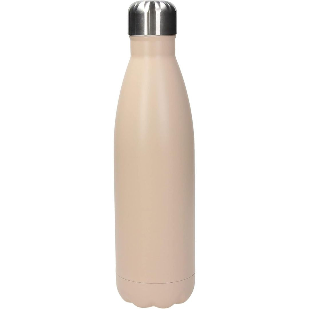Natural Love Stainless Steel Bottle With Double Wall 500ml - Beige