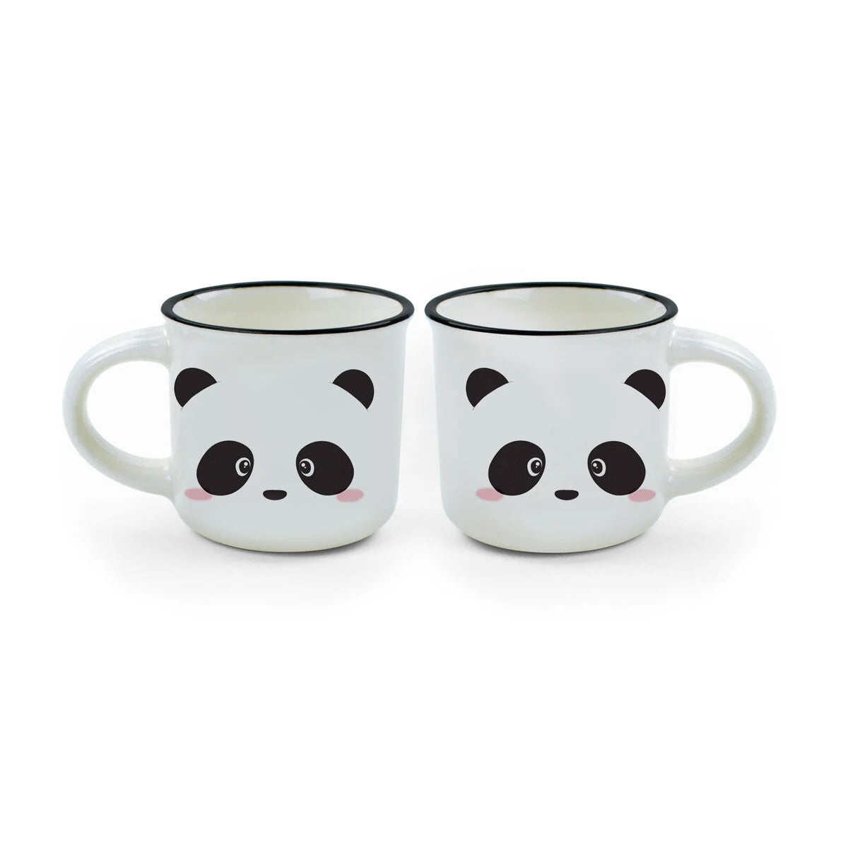 Legami Coffee Mugs A Set Of 2pcs - Espresso For Two - Panda