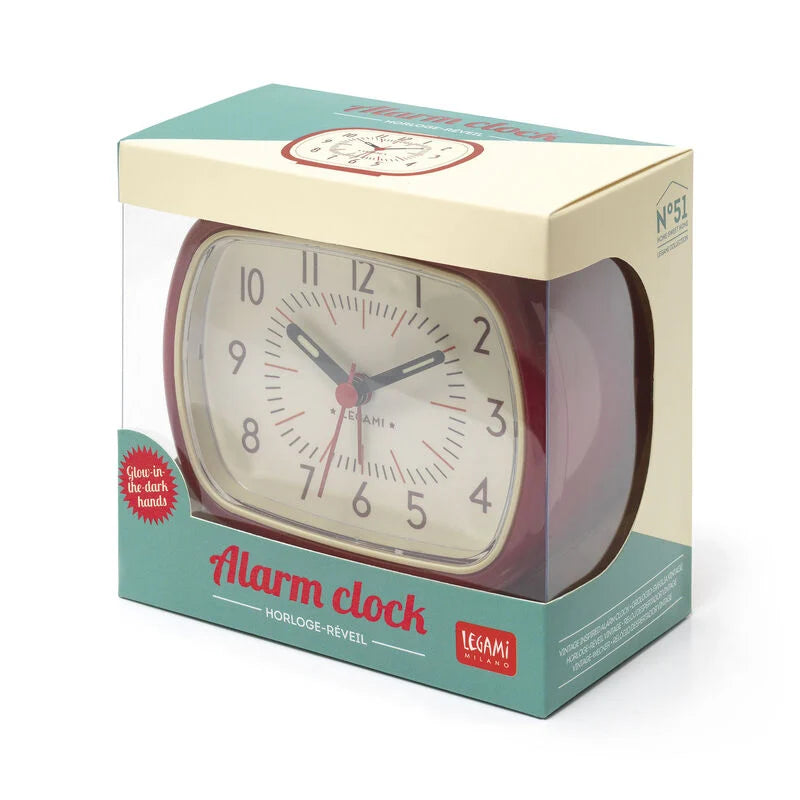 Legami Vintage Alarm Clock - Red