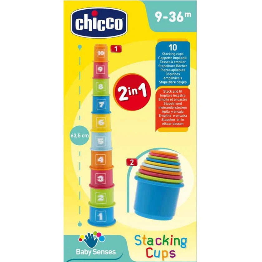 Chicco - Baby Senses - Stacking Cups 9-36m