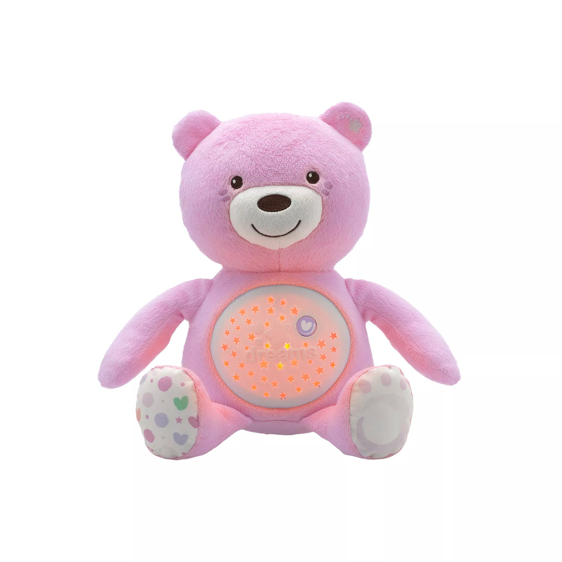 Chicco First Dreams Projector Plush - Baby Bear Pink +0m