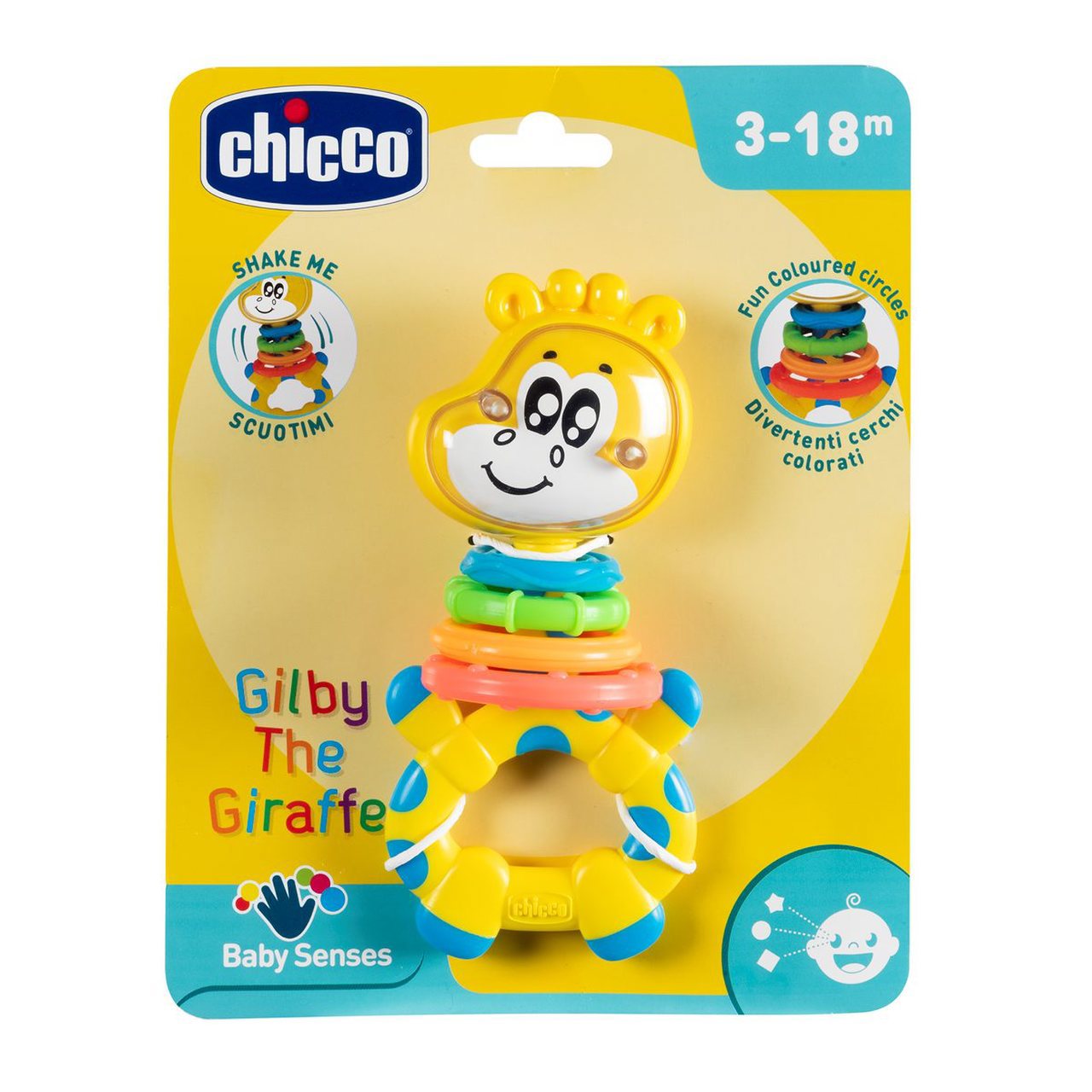 Chicco Gilby The Giraffe Rattle 3-18m