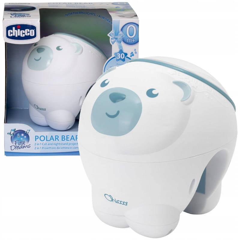 Chicco First Dreams 2 in 1 Cot and Nightstand Projector - Blue